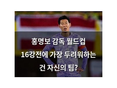 홍명보 감독 월드컵 16강전에 가장 두려워하는 건 자신의 팀?