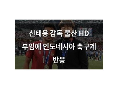신태용 감독 울산 HD 부임에 인도네시아 축구계 반응