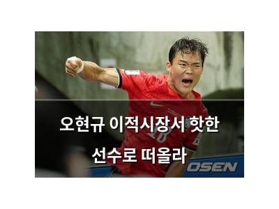 오현규 이적시장서 핫한 선수로 떠올라