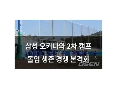 삼성 오키나와 2차 캠프 돌입 생존 경쟁 본격화