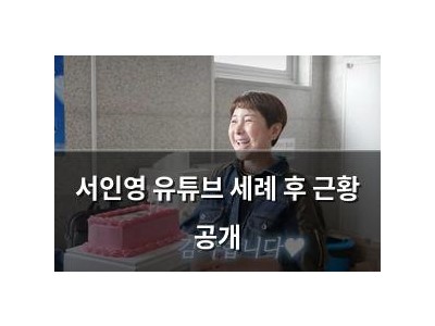 서인영 유튜브 세례 후 근황 공개