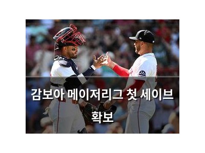 감보아 메이저리그 첫 세이브 확보
