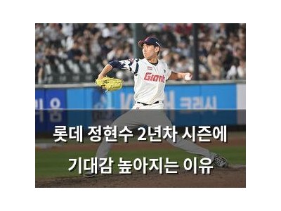 롯데 정현수 2년차 시즌에 기대감 높아지는 이유