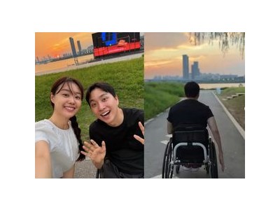 송지은 박위 한강 데이트 사진 공개