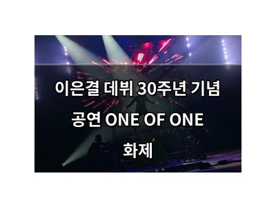 이은결 데뷔 30주년 기념 공연 ONE OF ONE 화제